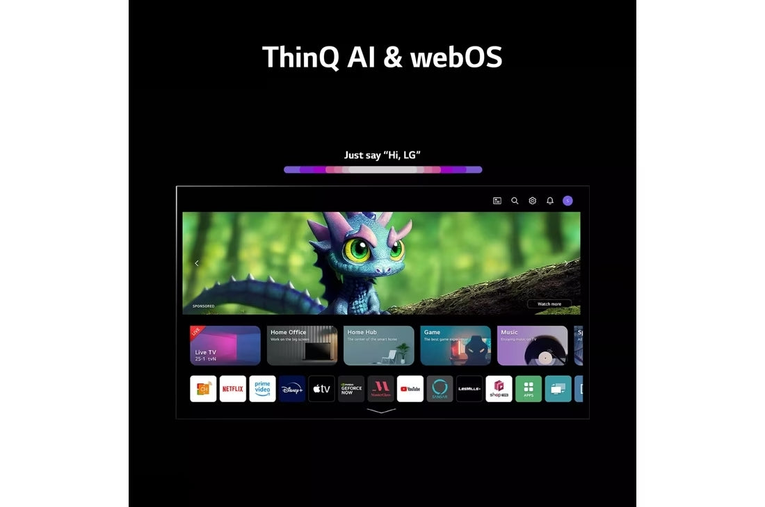 PANTALLA LG 43 Inch Class UR8000 series LED 4K UHD Smart webOS 23 w/ ThinQ AI TV