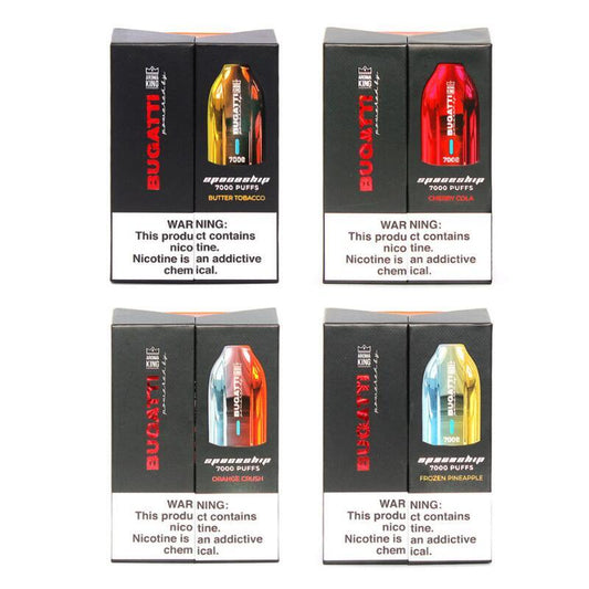 BUGATTI VAPE 7000 HITS  (100 UNIDADES )